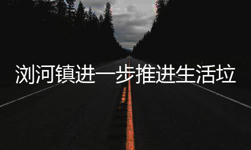 工作镇进一步浏河垃圾分类推进生活