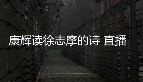 播卖佳琦读徐的诗货时还当康辉志摩 直正李发音场纠