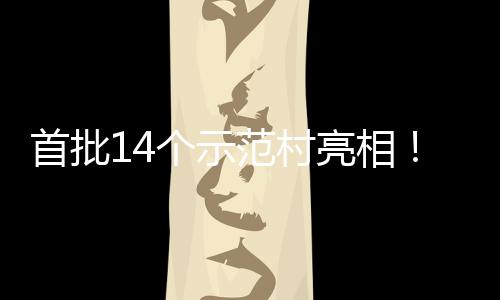 个示海解游新亮相范村村旅场景首批上锁乡